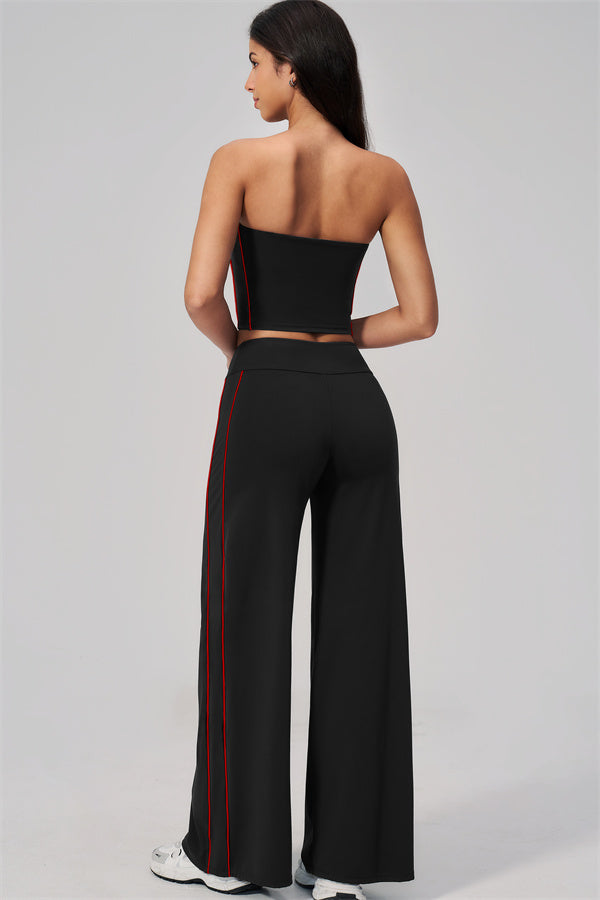 The Breathe Tube Top Straight Leg Pants 2-Piece Set