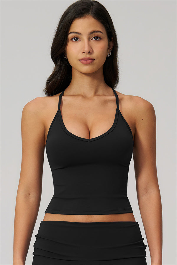 The Daring Tank Top Straight Leg Pants 2-Piece Set