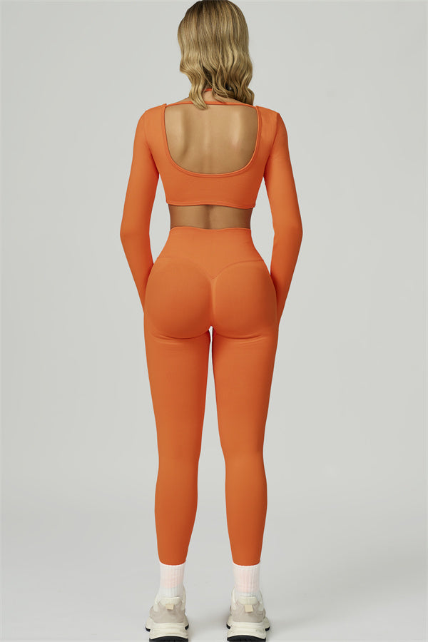 The Prime Long Sleeve Crop Top Leggings 2-Piece Set