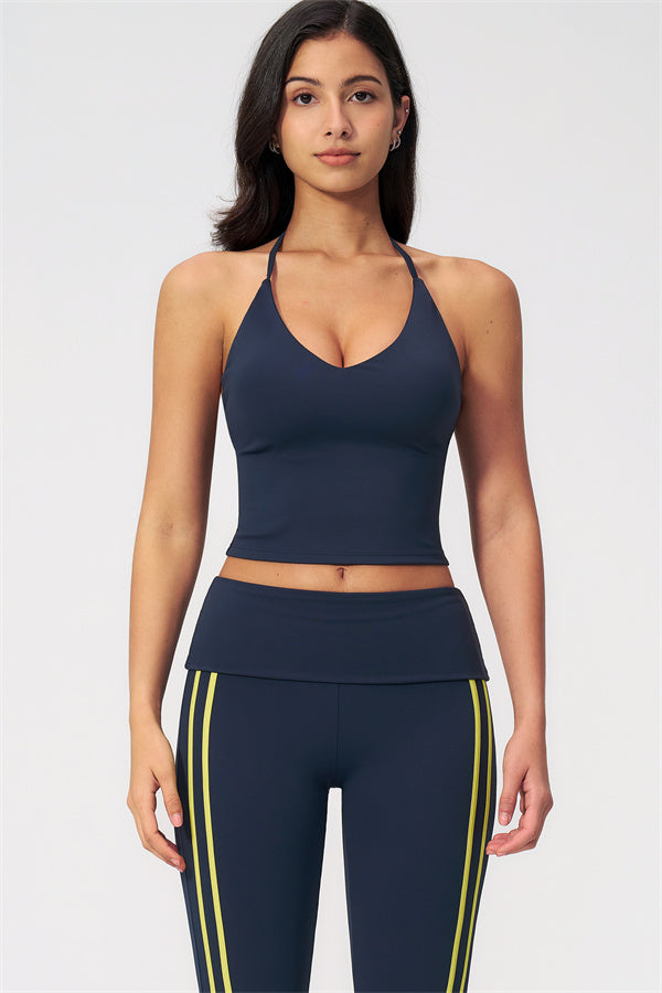 The Evoke Crop Top Capri Leggings 2-Piece Set