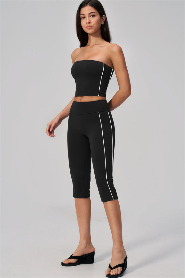 The Breathe Tube Top Capri Leggings 2-Piece Set