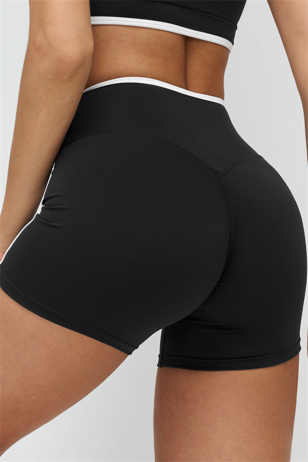 The Crave Contrast Sports Bra Shorts 2-Piece Set