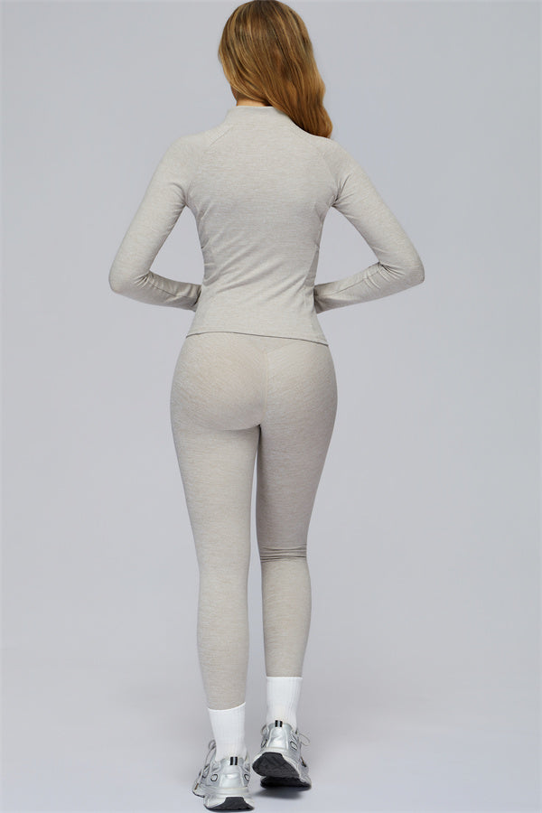 The Radiance Jacket Racerback Sports Bra Leggings 3-Piece Set