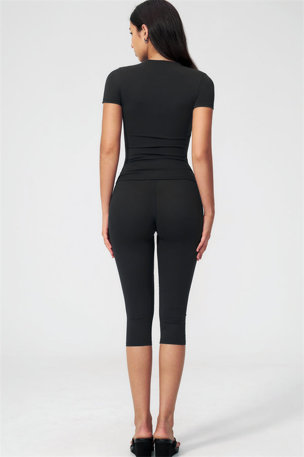 The Twirl T-shirt Capri Leggings 2-Piece Set