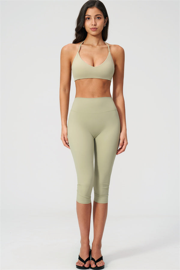 The Twirl Sports Bra Capri Leggings 2-Piece Set