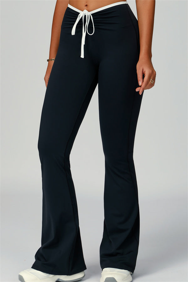 The Skyline Tie Top Flared Leggings 2-Piece Set