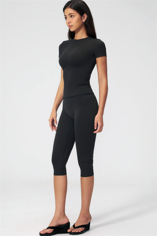 The Twirl T-shirt Capri Leggings 2-Piece Set