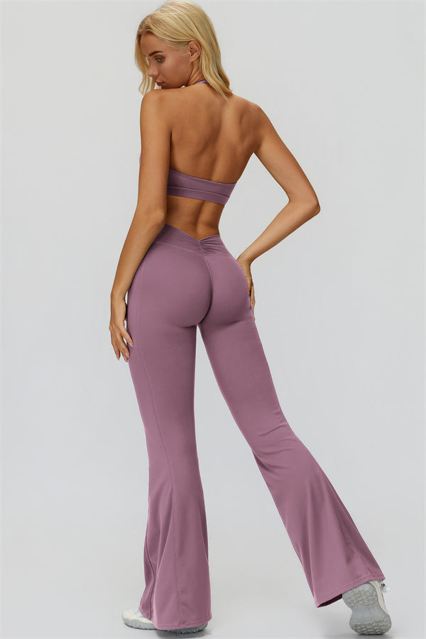 The Fyra Sports Bra Flared Leggings 2-Piece Set
