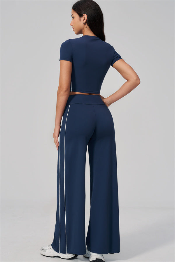 The Breathe T-shirt Straight Leg Pants 2-Piece Set