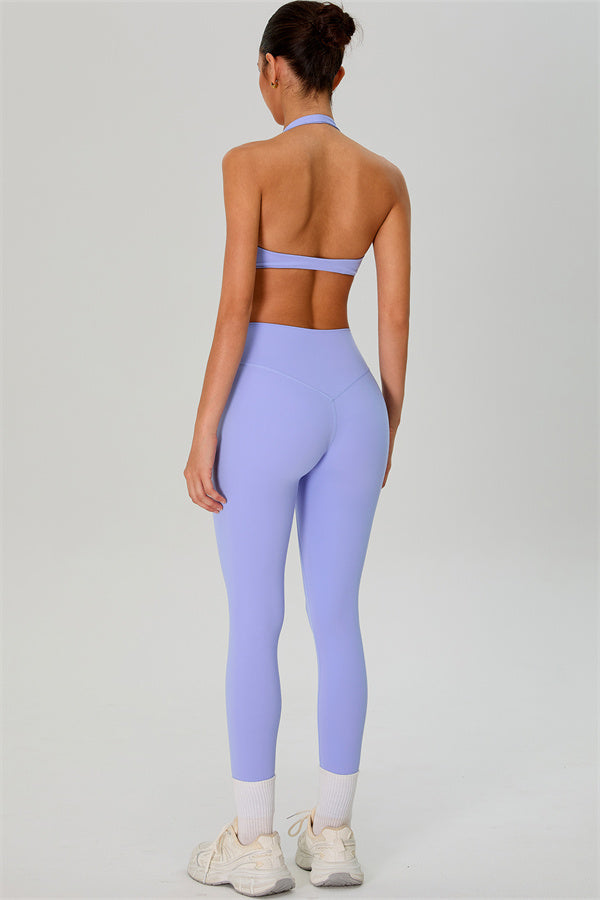 The Solid Sports Bra Leggings 2-Piece Set