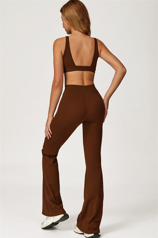 The Axis Sports Bra Flared Leggings 2-Piece Set