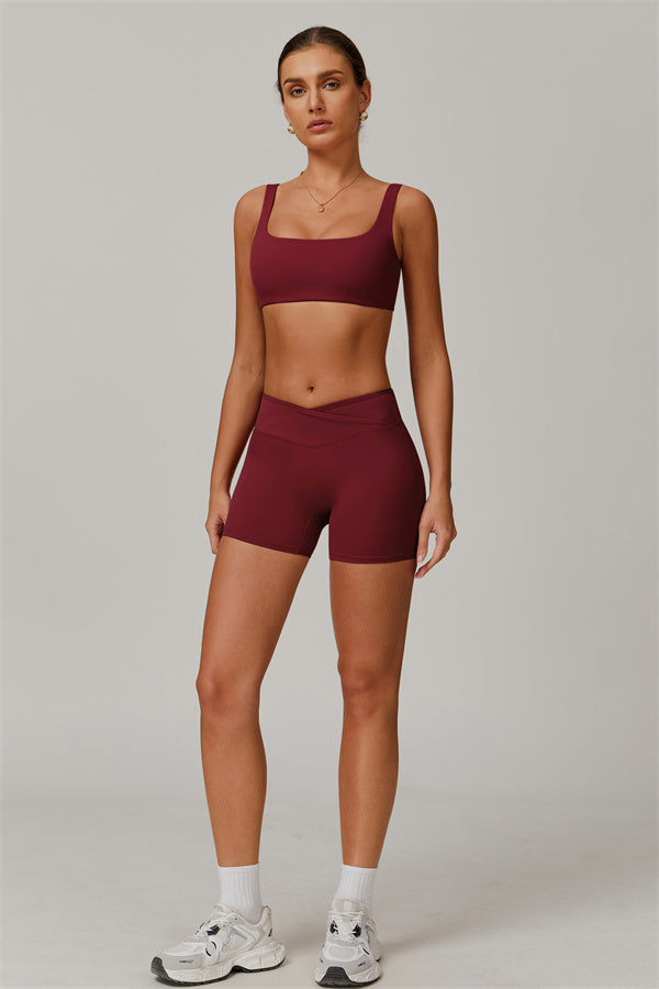 The Halo Sports Bra Shorts 2-Piece Set