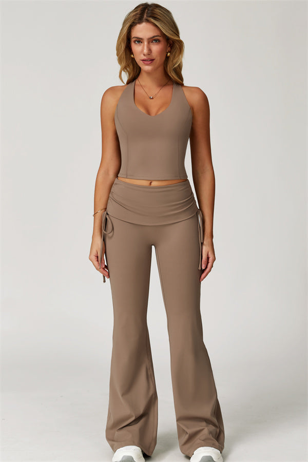 The Echo Tank Top Flared Leggings 2-Piece Set