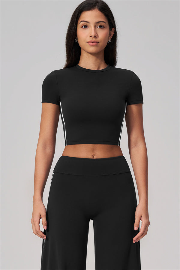 The Breathe T-shirt Straight Leg Pants 2-Piece Set