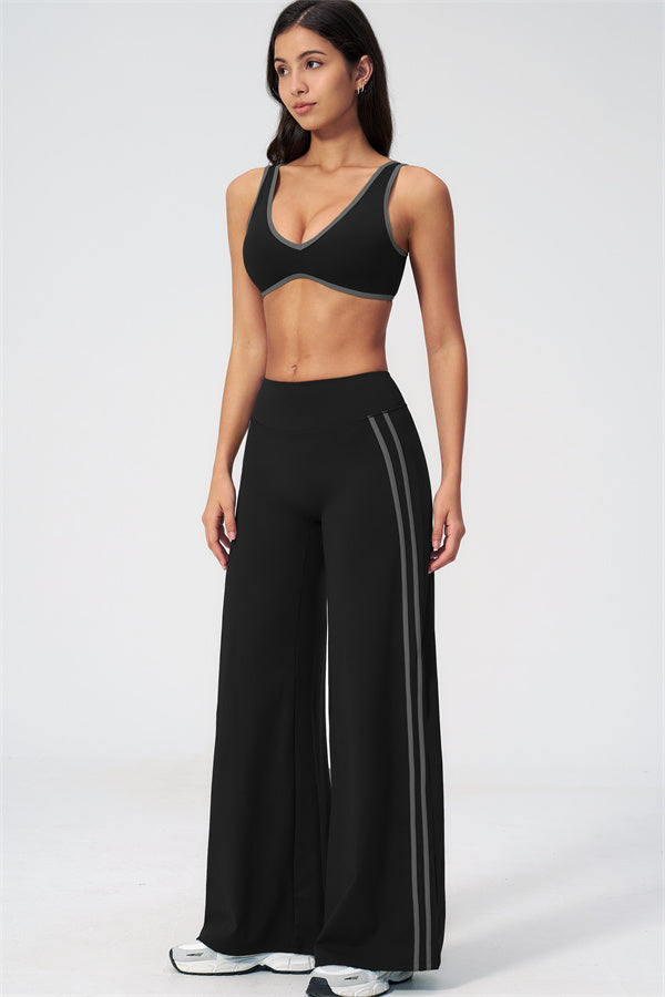 The Evoke Sports Bra Straight Leg Pants 2-Piece Set