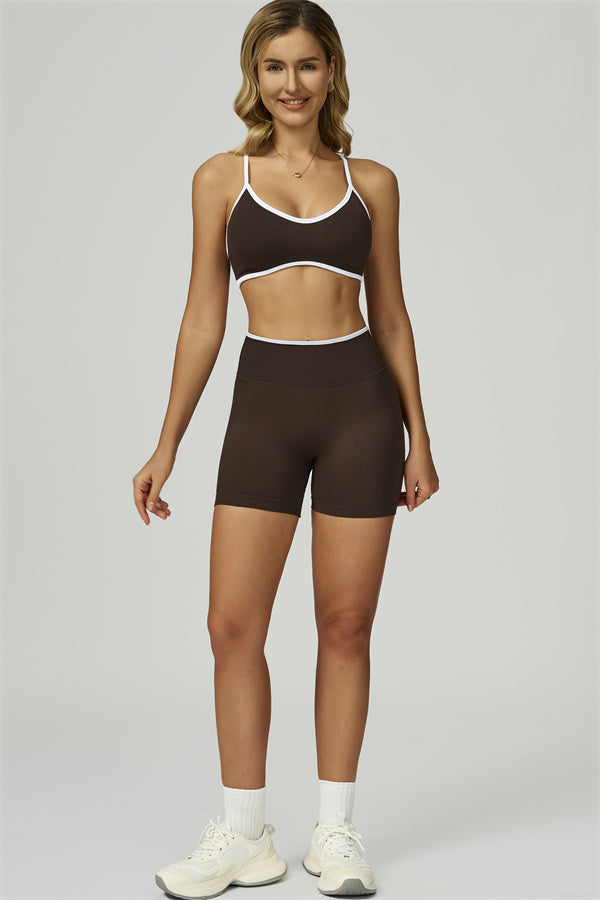 The Prime Line Sports Bra Shorts 2-Piece Set