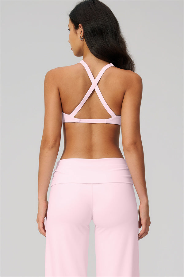 The Daring Sports Bra Straight Leg Pants 2-Piece Set