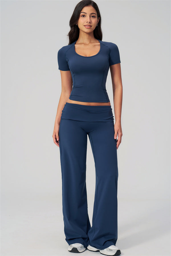 The Daring T-shirt Straight Leg Pants 2-Piece Set