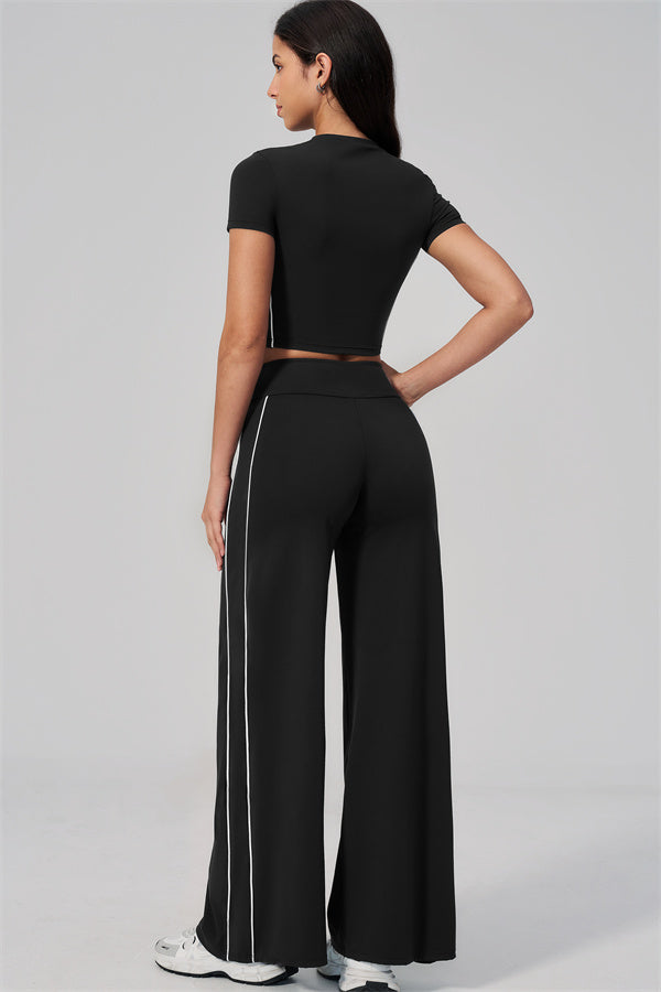 The Breathe T-shirt Straight Leg Pants 2-Piece Set