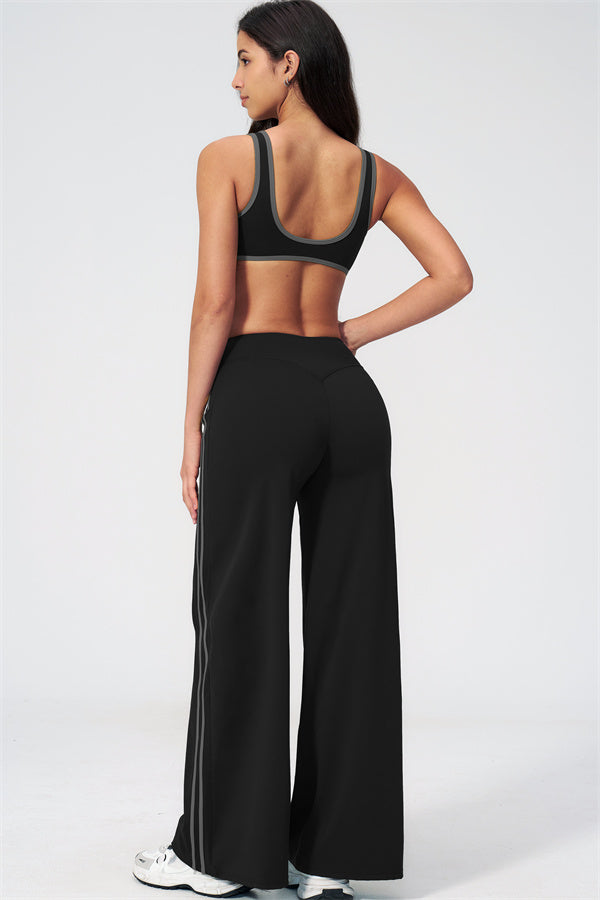 The Evoke Sports Bra Straight Leg Pants 2-Piece Set