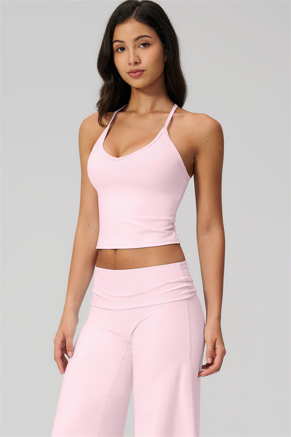 The Daring Tank Top Straight Leg Pants 2-Piece Set