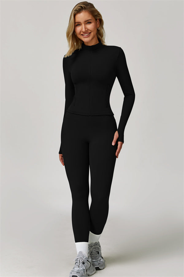 The Refresh Jacket Sports Bra Leggings 3-Piece Set