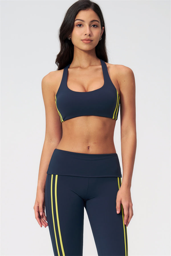 The Evoke Racerback Sports Bra Capri Leggings 2-Piece Set