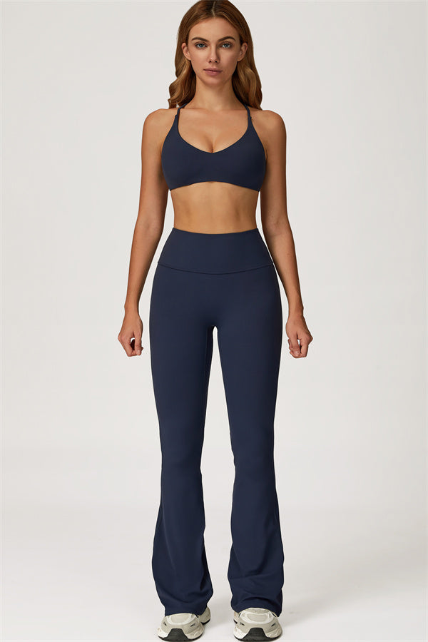 The Lily Sports Bra Flared Leggings 2-Piece Set