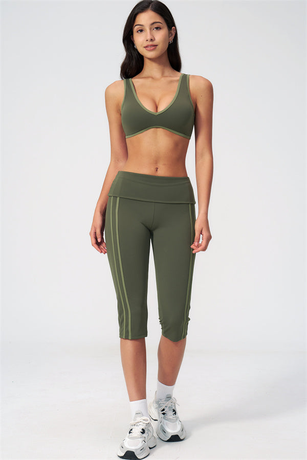 The Evoke Sports Bra Capri Leggings 2-Piece Set
