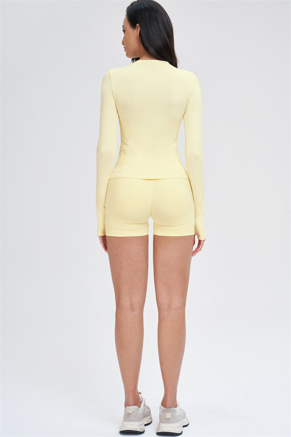 The Whim Long Sleeve T-shirt Shorts 2-Piece Set