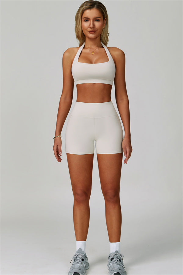 The Bold Halter Sports Bra Shorts 2-Piece Set