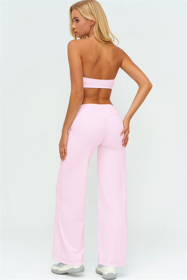 The Twirl Zip Jacket Sports Bra New Straight Leg Pants 3-Piece Set