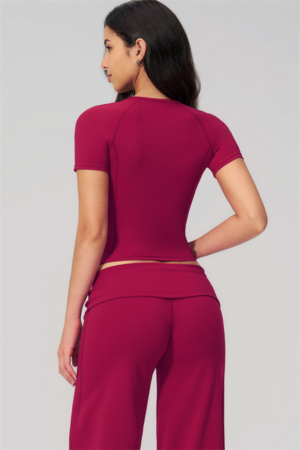 The Daring T-shirt Straight Leg Pants 2-Piece Set