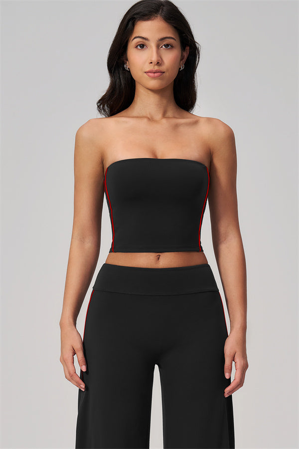 The Breathe Tube Top Straight Leg Pants 2-Piece Set