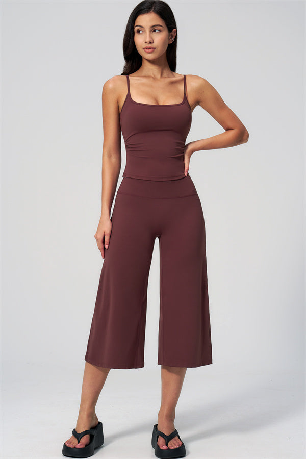 The Nexus Tank Top Wide-Leg Crop 2-Piece Set