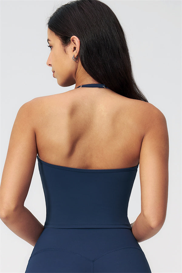 The Twirl Halter Tank Top Capri Leggings 2-Piece Set
