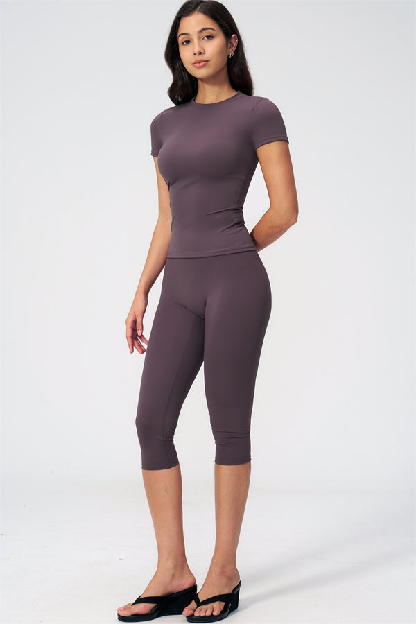 The Twirl T-shirt Capri Leggings 2-Piece Set
