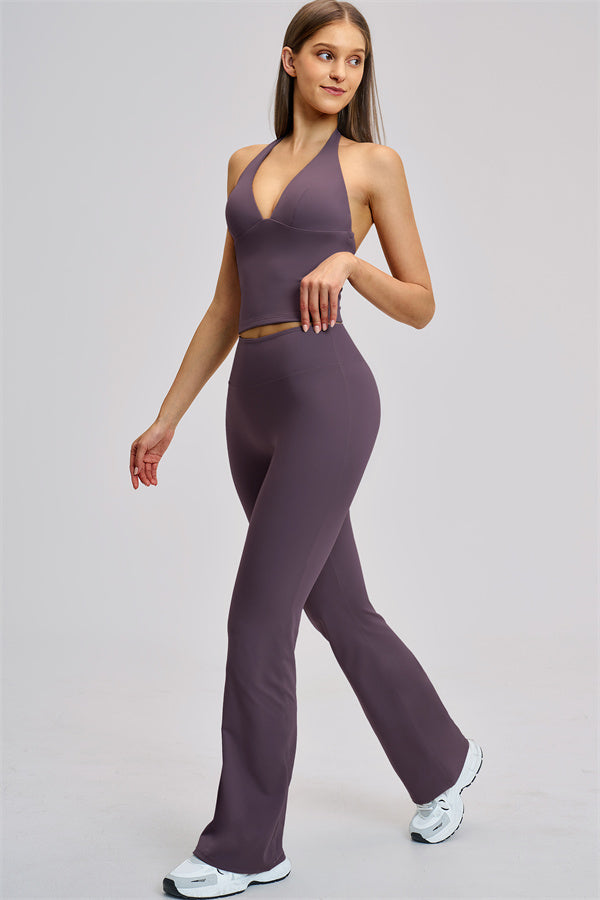 The Zestful Tank Top Flared Leggings 2-Piece Set