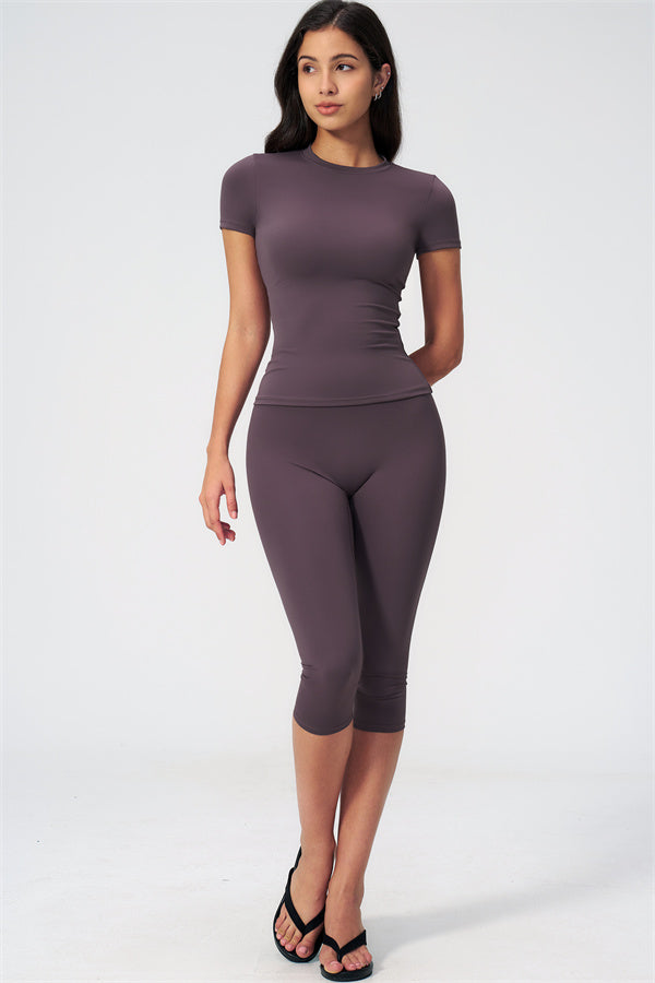 The Twirl T-shirt Capri Leggings 2-Piece Set