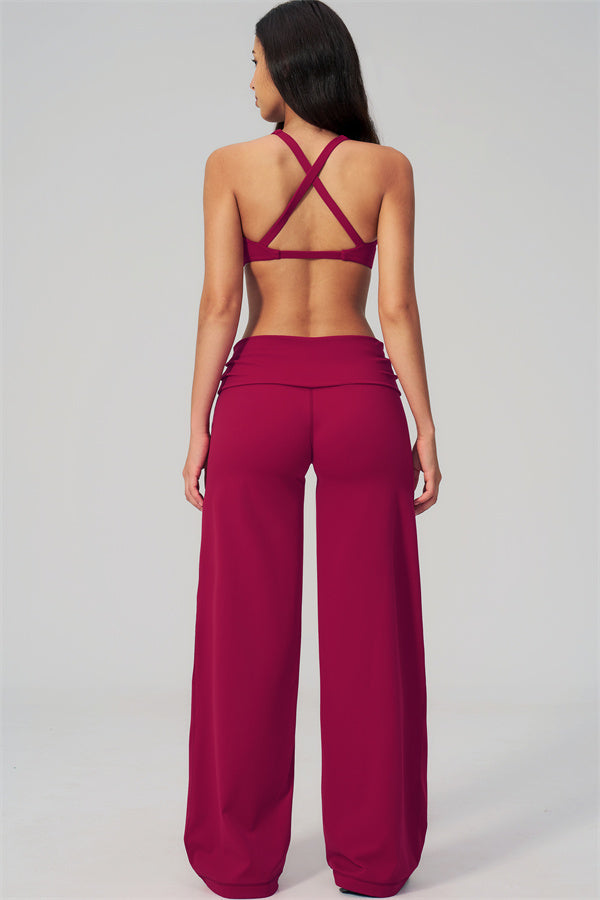 The Daring Sports Bra Straight Leg Pants 2-Piece Set