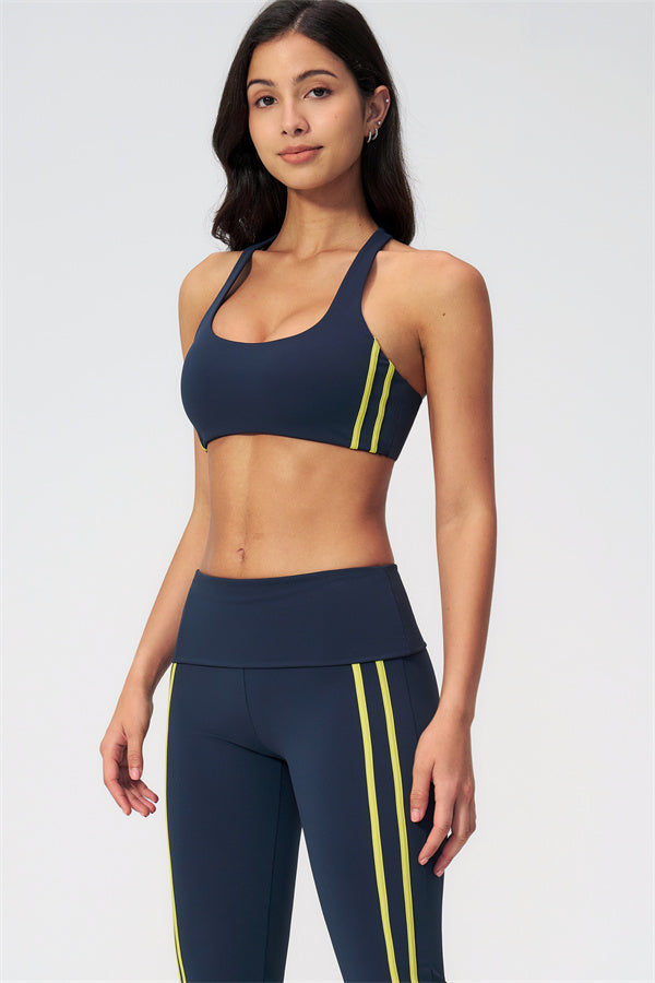 The Evoke Racerback Sports Bra Capri Leggings 2-Piece Set