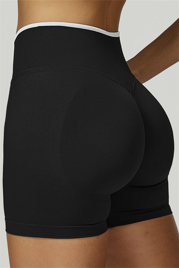 The Prime Line Long Sleeve Crop Top Shorts 2-Piece Set