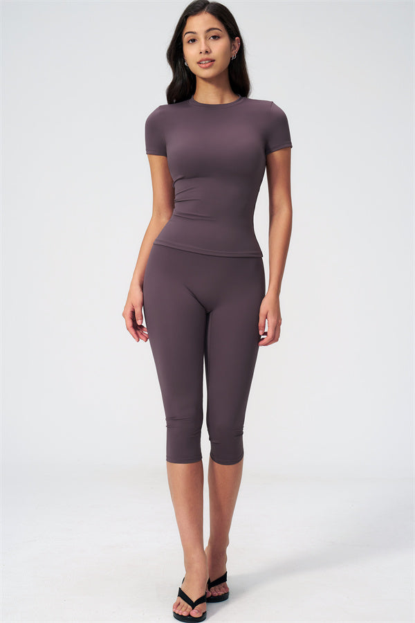 The Twirl T-shirt Capri Leggings 2-Piece Set
