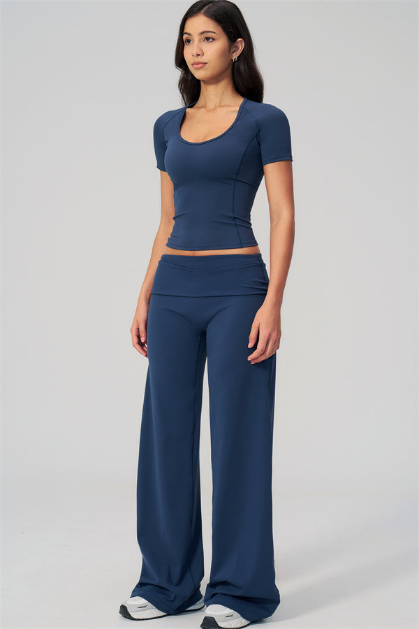 The Daring T-shirt Straight Leg Pants 2-Piece Set