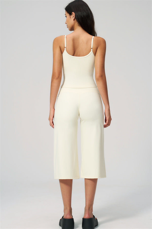 The Nexus Tank Top Wide-Leg Crop 2-Piece Set