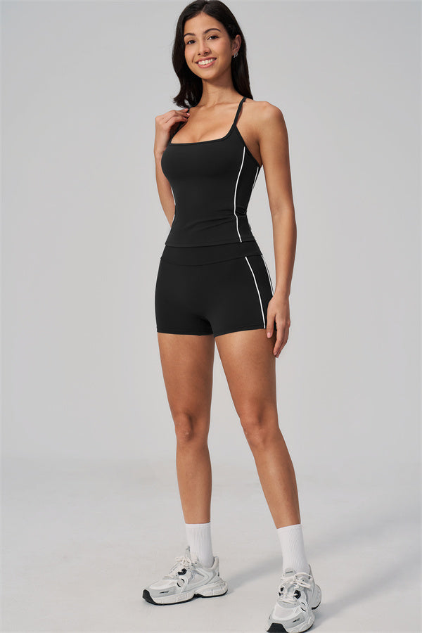 The Breathe Crop Top Shorts 2-Piece Set