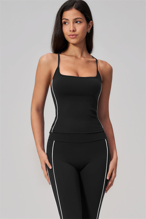 The Breathe Crop Top Capri Leggings 2-Piece Set