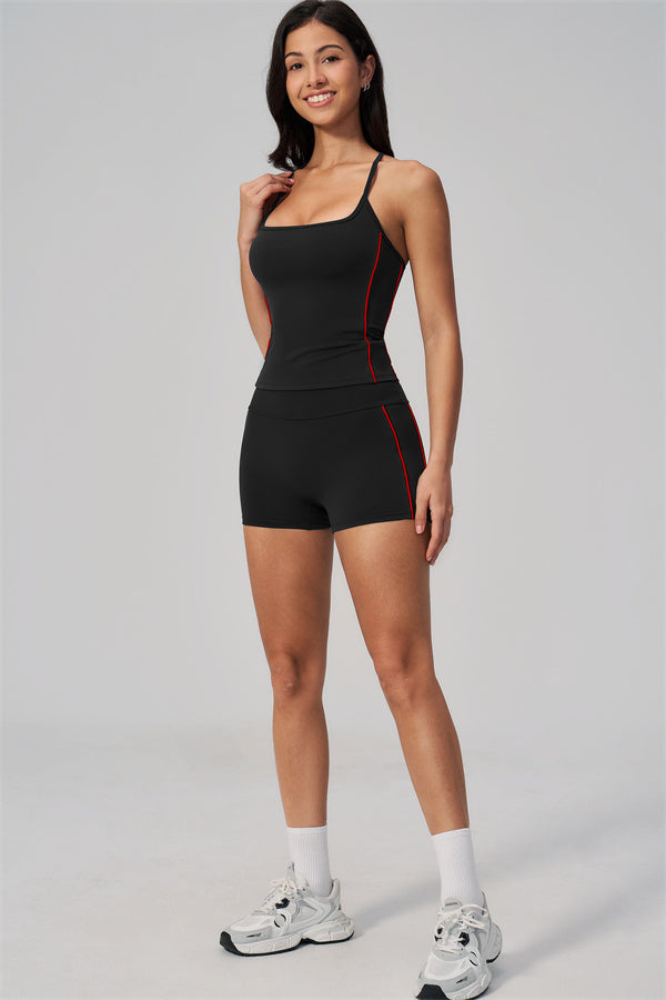 The Breathe Crop Top Shorts 2-Piece Set