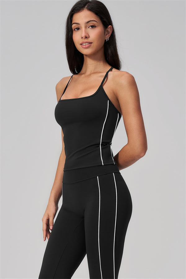 The Breathe Crop Top Capri Leggings 2-Piece Set