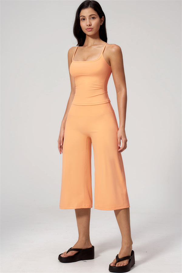 The Nexus Tank Top Wide-Leg Crop 2-Piece Set